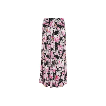 BESIONIA SS24 Casual Long Skirt Women's Pink Floral