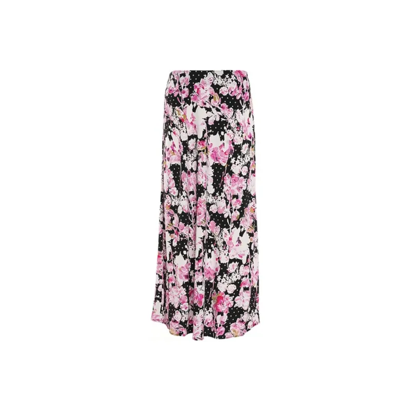 BESIONIA SS24 Casual Long Skirt Women's Pink Floral-0