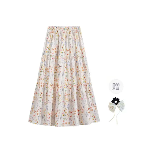 TUSHIFEI Casual Long Skirt Women's Image Color
