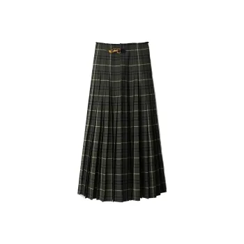 Burberry Cf Knitted Long Skirt 'Marsh'