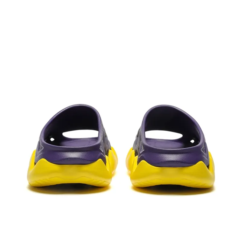 Cool Mamba Series EVA Cut Out Slip Resistant Massage Cushioning Slide Slippers Men's Lakers Purple-4