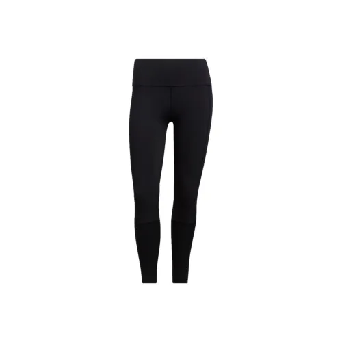 Adidas 3-STRIPES RIBBED 7/8 TIGHTS Athletic Trousers Women's Black/White