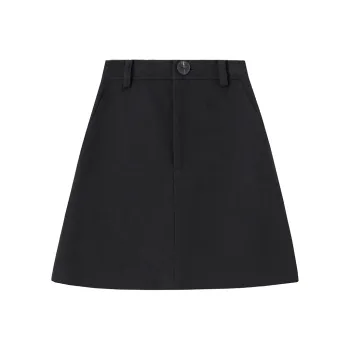 SOON FLOWER Casual Short Skirts Women's Black