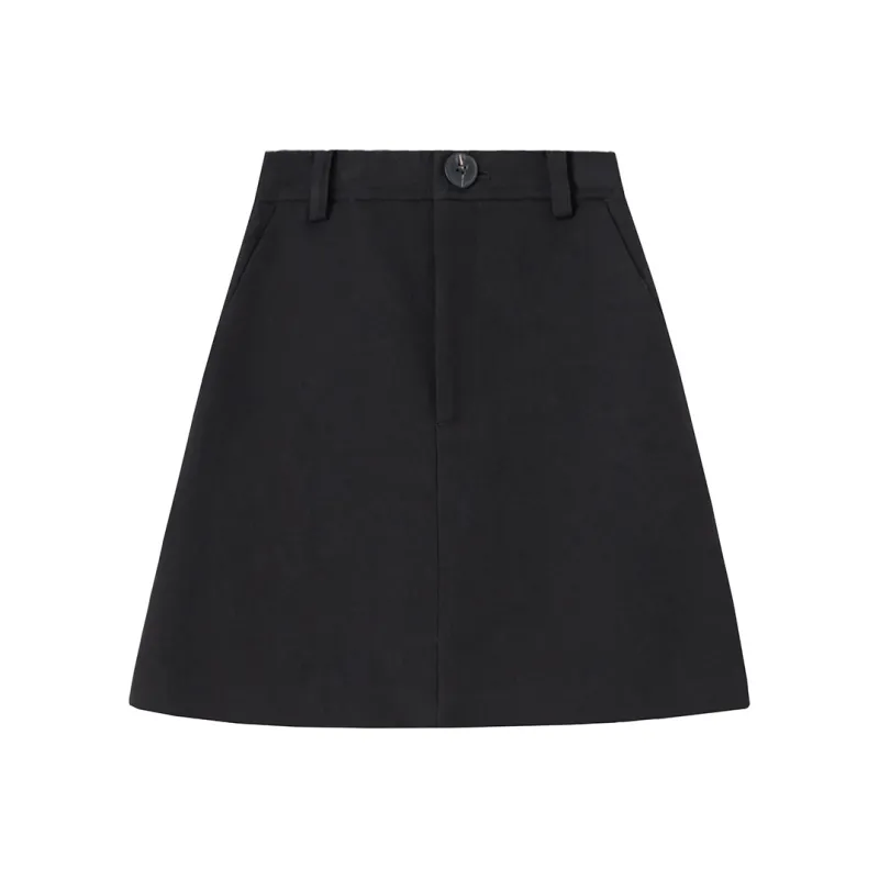 SOON FLOWER Casual Short Skirts Women's Black-0