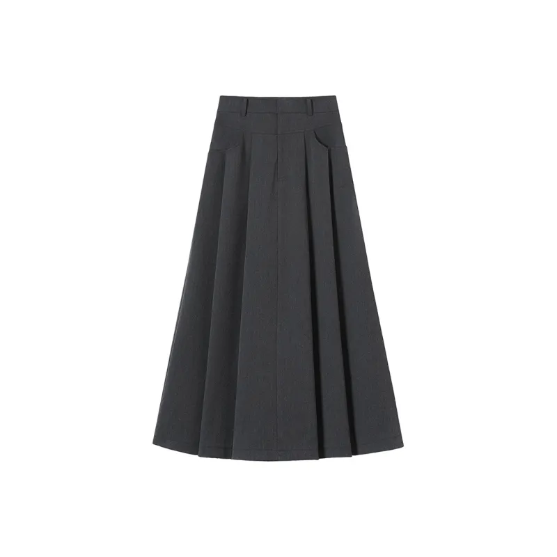 Cypress House Casual Long Skirt Women's Dark Gray-0