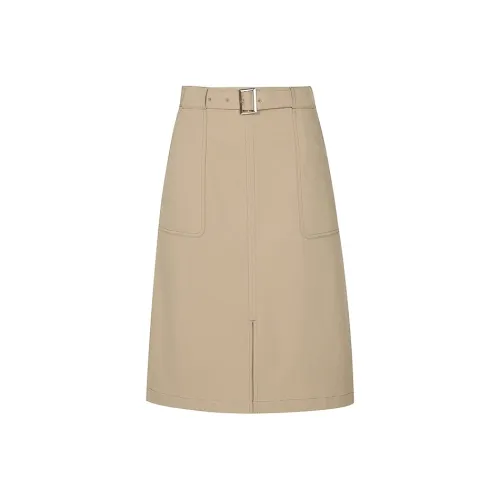 Firststation Casual Long Skirts Women's Camel