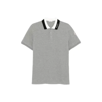 Moncler Logo embroidered Piquet Polo Shirt