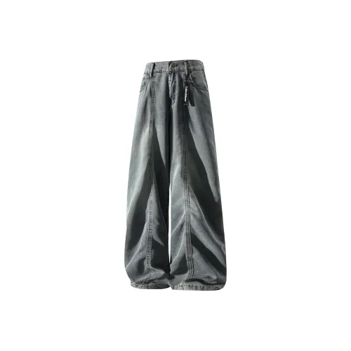 Jeans Cargo Kaki à Taille