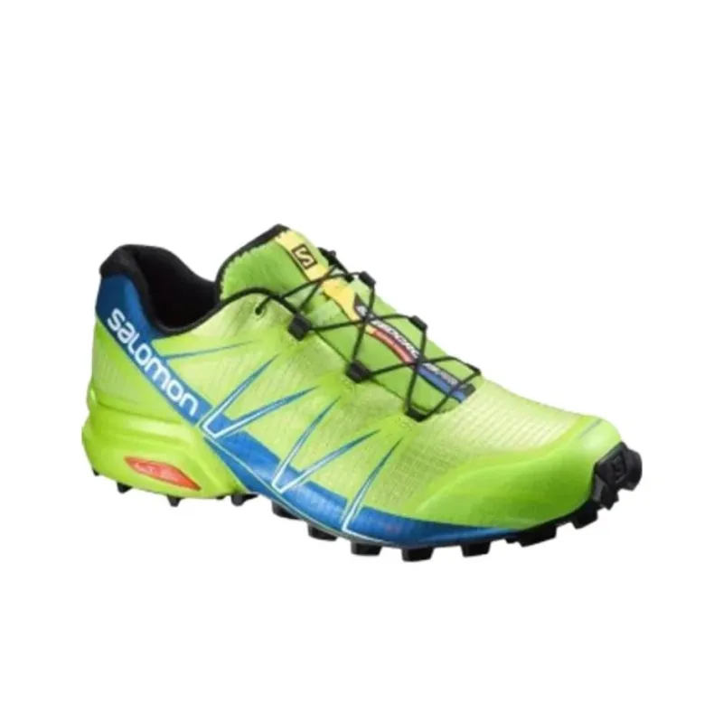 SALOMON SPEEDCROSS PRO Cushioning, Wear Resistant Low Top Trail Running Shoes Men's Green-2