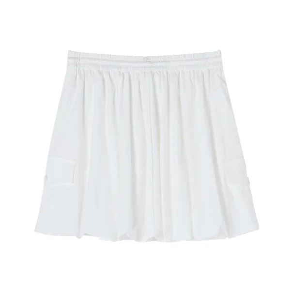 XIANGYING Casual Short Skirts Women's White-1
