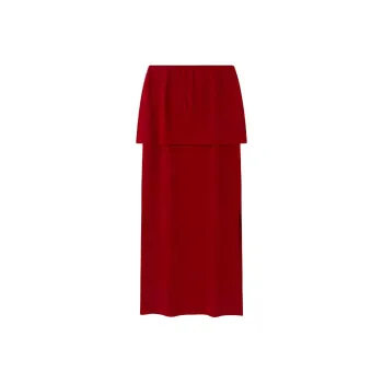 VIKTORIACHAN SS24 Casual Long Skirts Women's Red