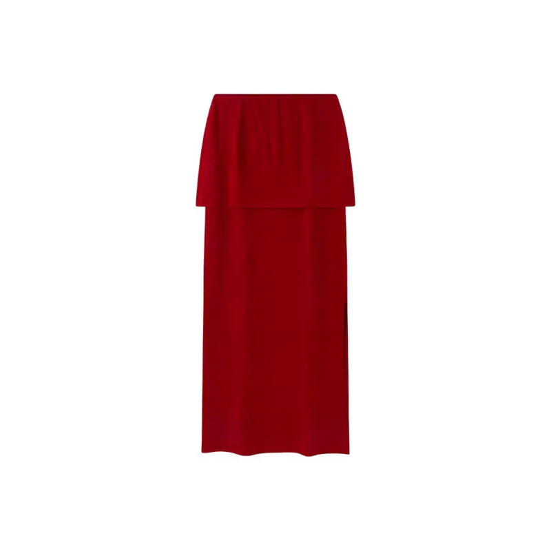 VIKTORIACHAN SS24 Casual Long Skirts Women's Red-0