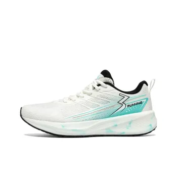 361° Cushioning And Breathable Low Top Casual Training Sprint Running Shoes Men's White Blue