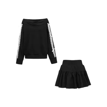 AURORA MUSE Skirt Set Women's Black & White