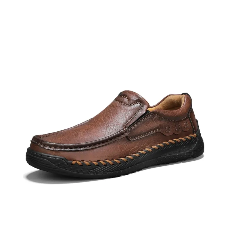 LEXON Men's Casual Shoes Men Low Top Black/Khaki/Dark Brown-10
