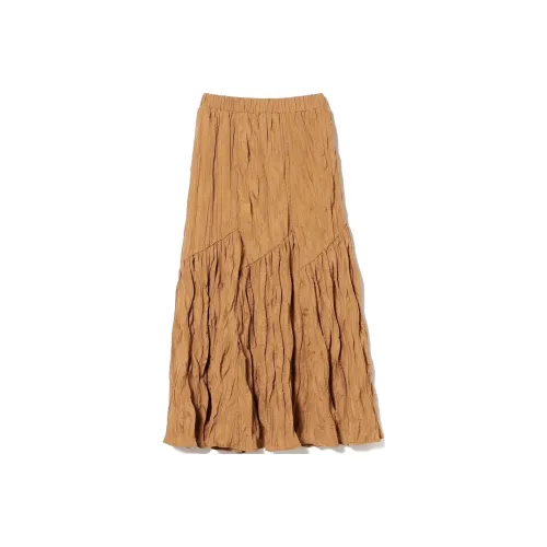 Beams Casual Long Skirts Women's Brown