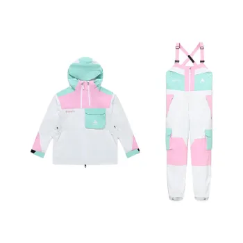 BURTON Ski Suit Sets Women's Green Pink