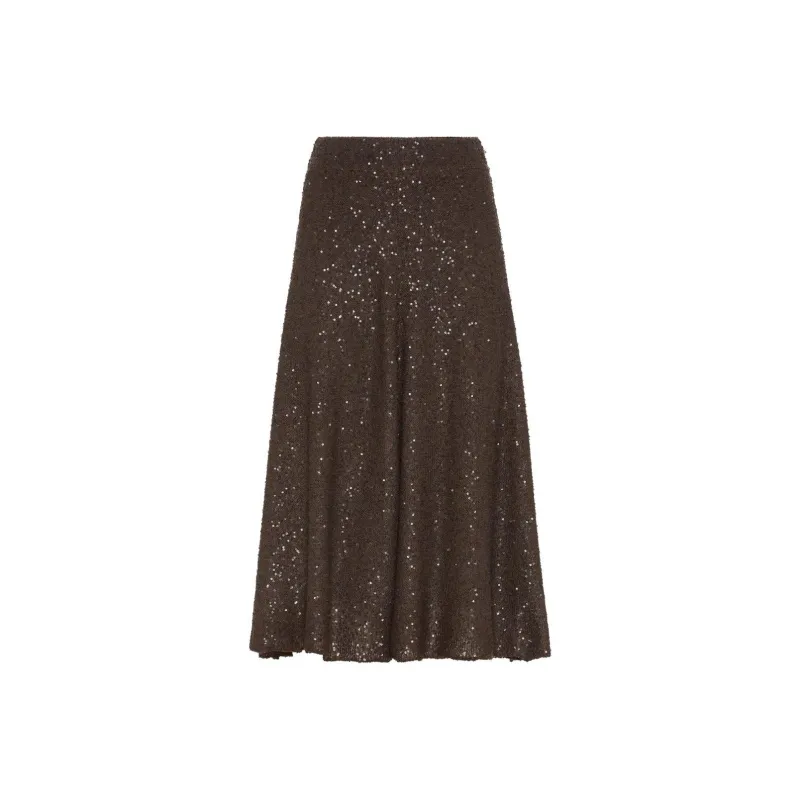 Brunello Cucinelli Sequinned Skirt-0
