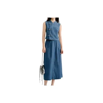 Inman Skirt Set Women's Denim Blue