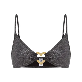 MOSCHINO Lurex Bikini Top