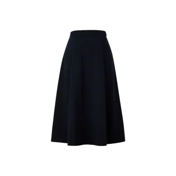 E.land Casual Long Skirt Women's Dark Navy Blue