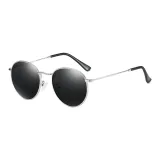 Silver Frame with Black Gray Lens (Polarized) C8