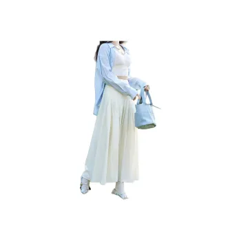 MISHOW Casual Long Skirts Women's Creamy Apricot