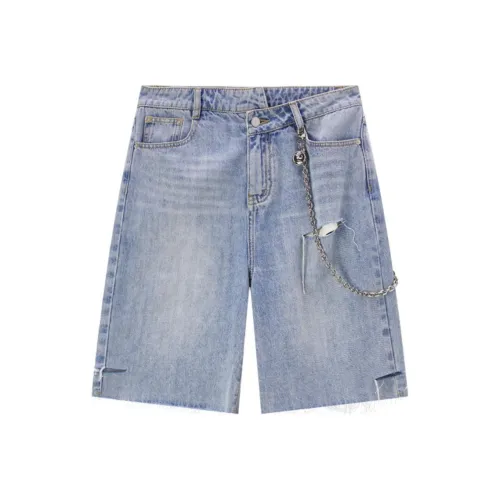 URLAZH Denim Shorts Women's Egg Cyan