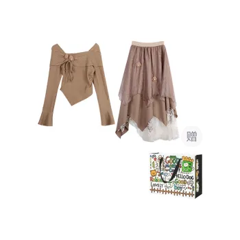 Dippanis Two Piece Skirt Sets Women's