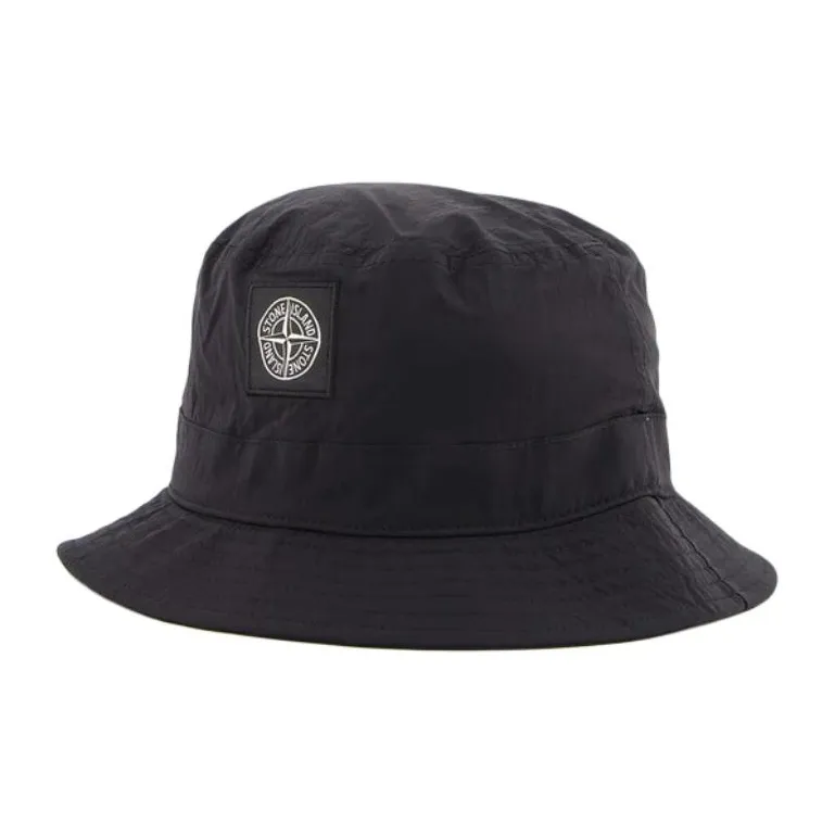 STONE ISLAND Polyamide Bucket Hats Unisex Black-0
