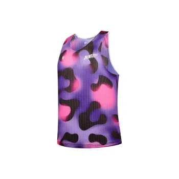 QIAODAN Feiying Tank Top Men's Pink Purple Leopard Print Blended Print