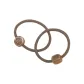 Smiley Face High Stretch Hair Tie 1 Pc (Coffee)