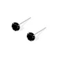 5mm Zircon Stud Earrings[999 Fine Silver]