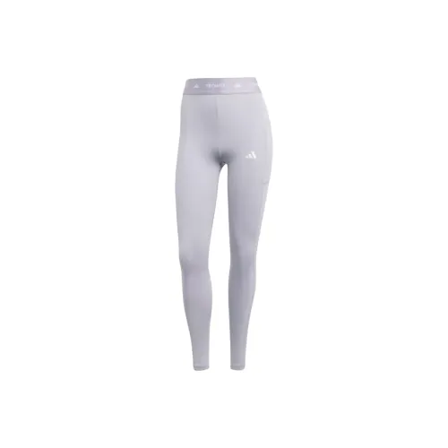 Adidas TECHFIT STASH POCKET Athletic Trousers Women's Radiance Gray