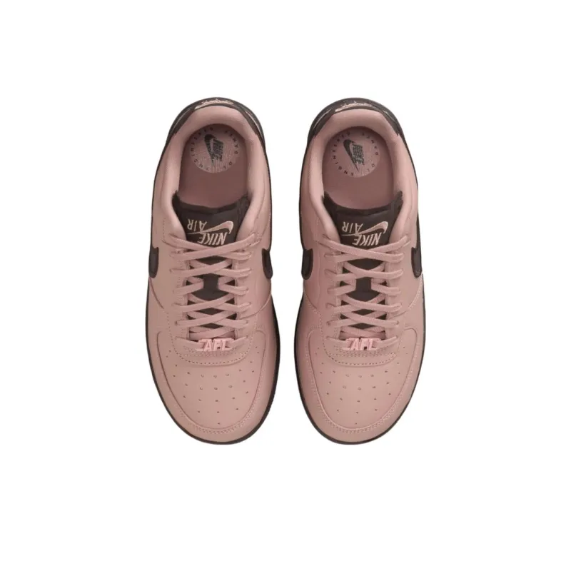 Nike Air Force 1 Anti Slip Wear Resistant Low Top Skateboard Shoes Women's Pink-3