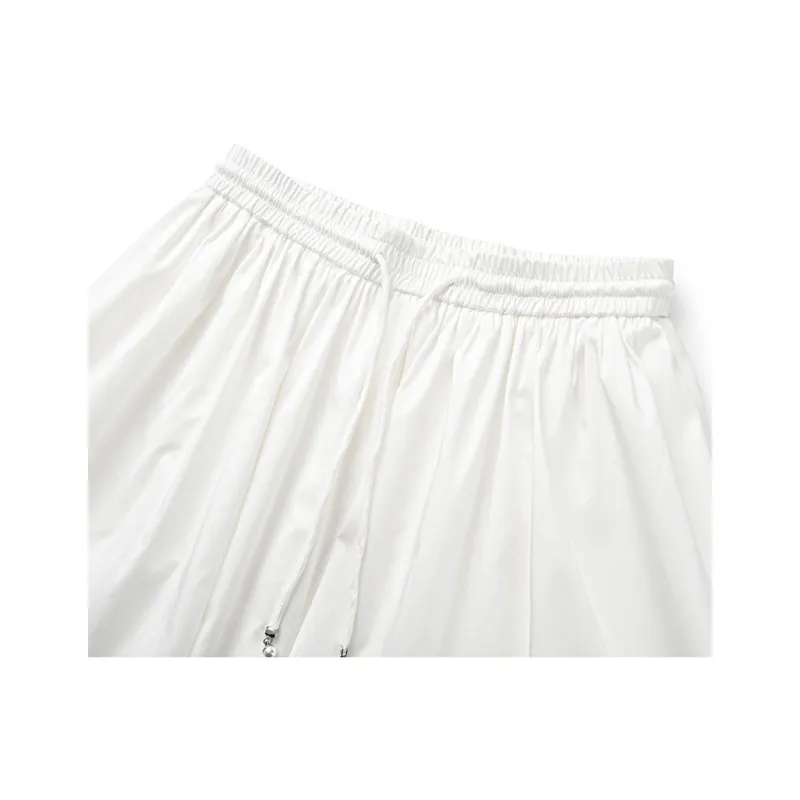 RARE Casual Long Skirts Women's White-2