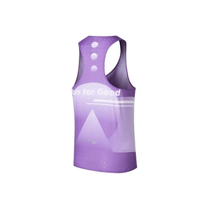 Saucony Tank Top Unisex Bellflower Purple Print-1