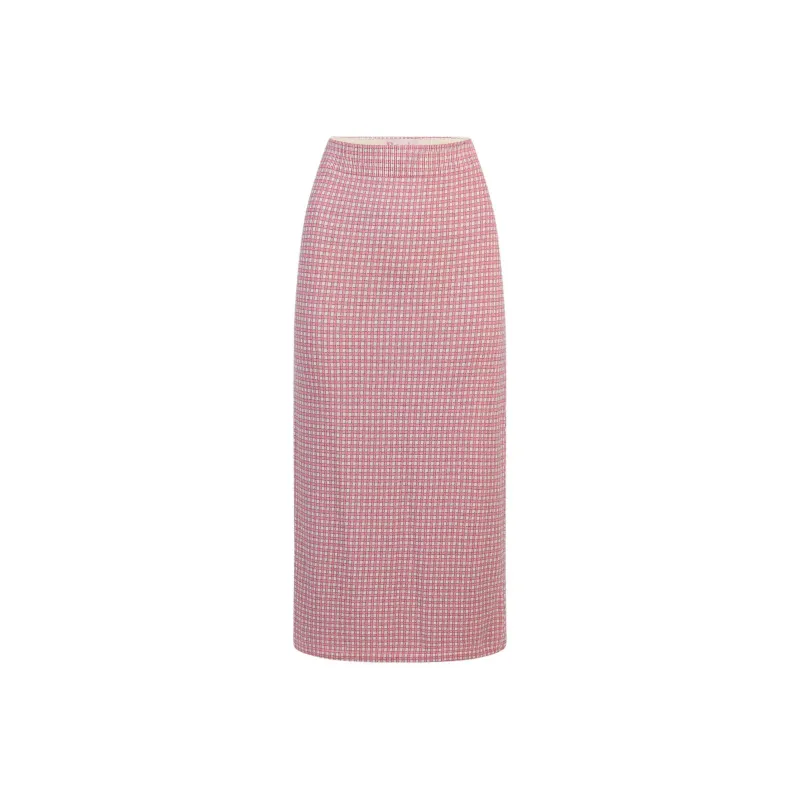 Rouje SYLVETTE SKIRT Casual Long Skirts Women's Vichy Red-0