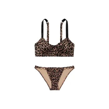 Victoria's Secret Swimsuit Set Women's Set Leopard Print