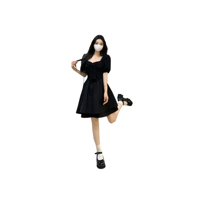 XIANSINIAO Short Sleeved Dress Women's-0