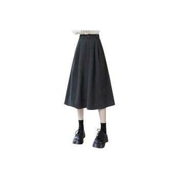 Cypress House Casual Long Skirt Women's Black Gray