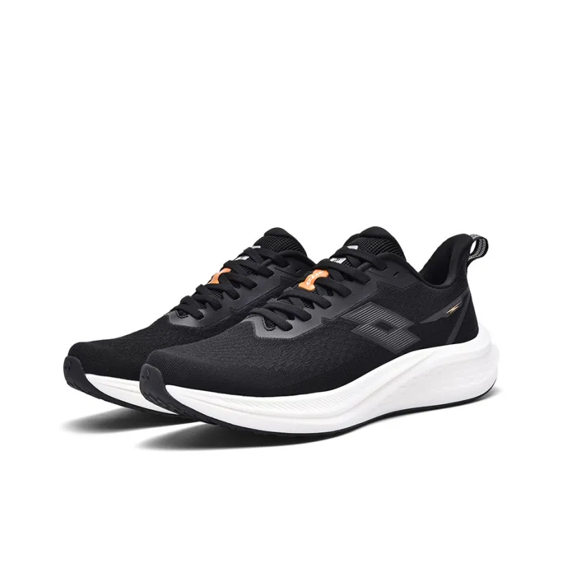 LOTTO Shock Absorbing, Non Slip, Wear Resistant, Breathable And Lightweight Low Top Running Shoes Men's Black-1