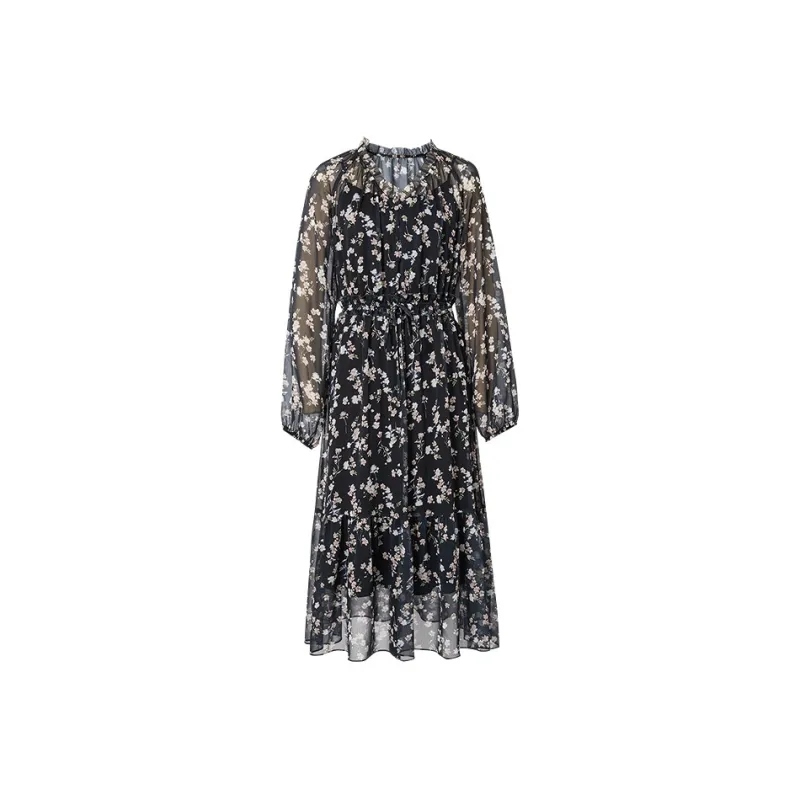 Hopeshow Skirt Set Women's Black With Floral-0