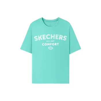 Skechers T Shirt Unisex Pink Green 000U