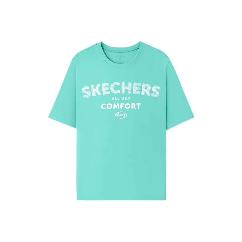 Skechers T Shirt Unisex Pink Green 000U-0
