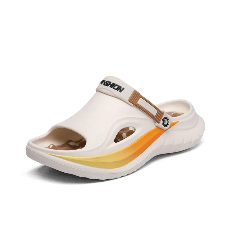 JEANSWEST Beach Sandals Unisex Beige/Brown-0