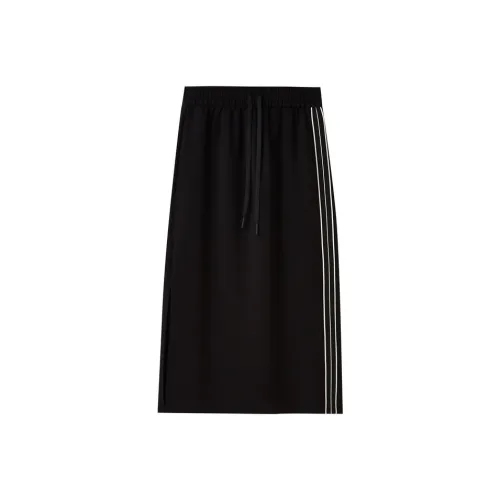 SHUIYUNJIAN Casual Long Skirts Women's Black