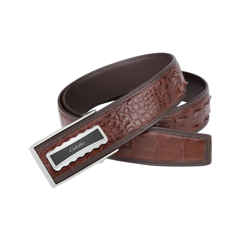 CATELLES Crocodile Leather Belts Men's 3.5cm/3.8cm-22