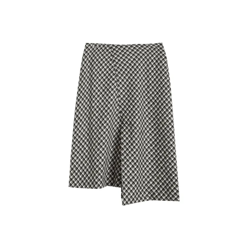 Olrain Casual Long Skirts Women's Black-0