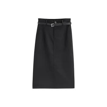 Love To Serve Casual Long Skirts Women's Black